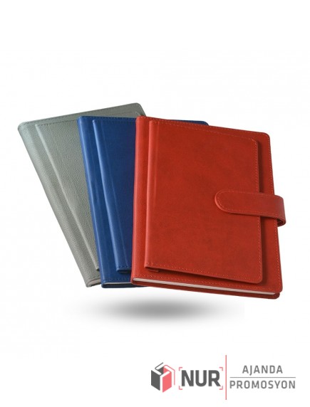 Çift Kapaklı Termo Deri Tarihsiz Defter 